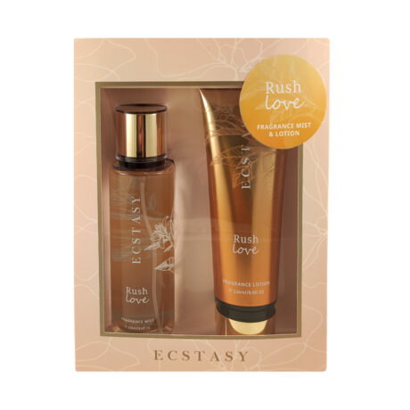 Ecstasy Gift Set Rush Love Body Cream 236ml and Body Mist 250ml