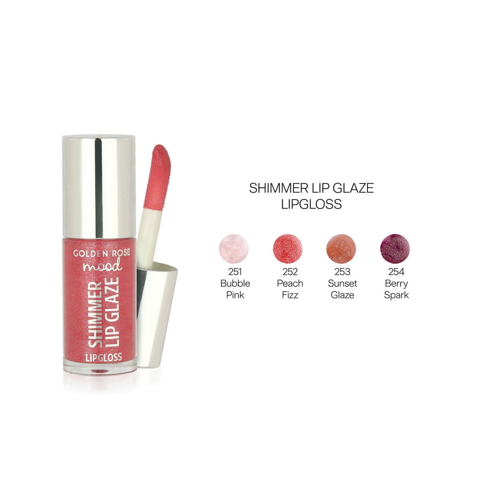 GOLDEN ROSE Mood Shimmer Lip Glaze Lipgloss