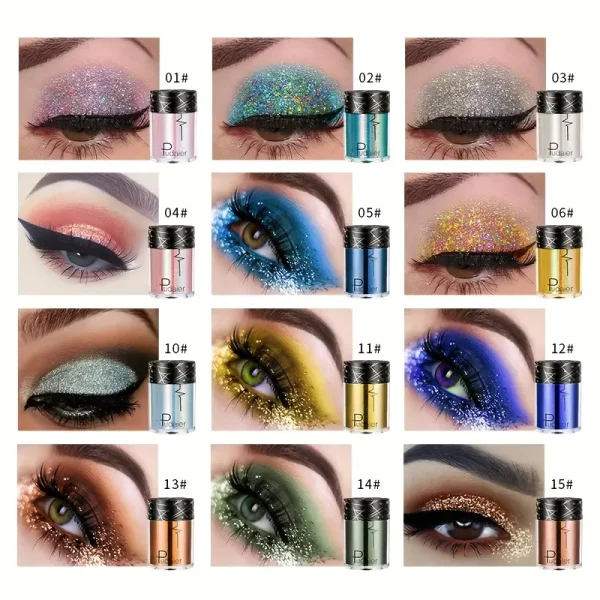 Sparkling Monochrome Eyeshadow Powder with Glitter11